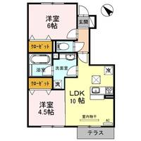滋賀県犬上郡豊郷町大字沢(アパート)の賃貸物件の間取り