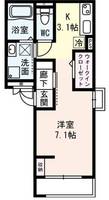 大阪府大阪市東住吉区田辺1(アパート)の賃貸物件の間取り