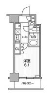 JMFレジデンス北品川の間取り