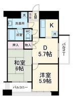 ダイアパレスステーションプラザ船橋の間取り