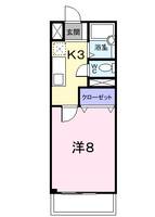 茨城県那珂市菅谷(アパート)の賃貸物件の間取り