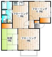 ローズハイツAの間取り