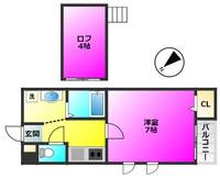 福岡県福岡市南区清水1(アパート)の賃貸物件の間取り