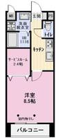 愛知県豊明市新田町中ノ割(アパート)の賃貸物件の間取り