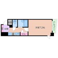 大阪府大阪市中央区谷町1(マンション)の賃貸物件の間取り
