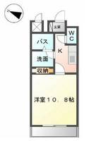 広島県福山市東深津町4(アパート)の賃貸物件の間取り