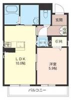 カーサ ピアチェボーレIの間取り