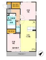 ルーブル (D-ROOM)の間取り
