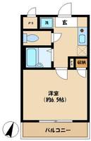 神奈川県川崎市中原区下沼部(マンション)の賃貸物件の間取り