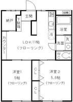 百合丘ハイコーポB棟の間取り
