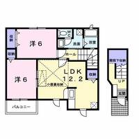 福島県いわき市泉玉露6(アパート)の賃貸物件の間取り