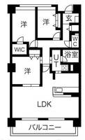 愛知県名古屋市天白区向が丘3(マンション)の賃貸物件の間取り
