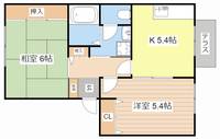 滋賀県彦根市松原町(アパート)の賃貸物件の間取り