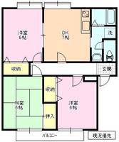 パナタウン南長池 A棟の間取り