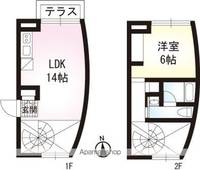 東京都新宿区矢来町(マンション)の賃貸物件の間取り