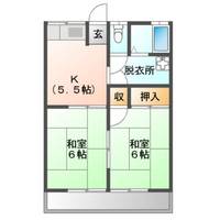 みのりコーポA棟の間取り