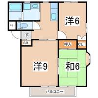 福島県郡山市横塚6(アパート)の賃貸物件の間取り