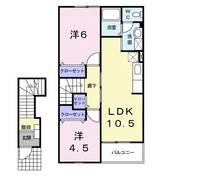 群馬県高崎市石原町(アパート)の賃貸物件の間取り