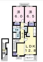 愛知県名古屋市緑区定納山1(アパート)の賃貸物件の間取り