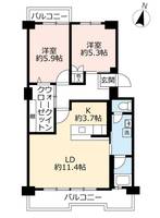 UR千代が丘の間取り