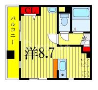 ミリアビタNO.8の間取り