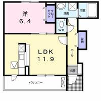 茨城県小美玉市羽鳥(アパート)の賃貸物件の間取り