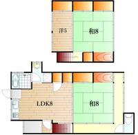 山口県下関市上田中町7(一戸建)の賃貸物件の間取り