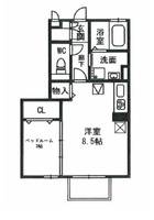 レセンテ紫峰ヶ丘Bの間取り
