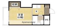 広島県広島市中区西十日市町(マンション)の賃貸物件の間取り