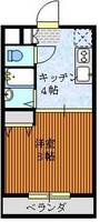 広島県三原市皆実4(マンション)の賃貸物件の間取り
