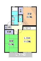 東京都小平市仲町(アパート)の賃貸物件の間取り