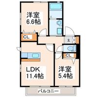 パレスグローリーK&Kの間取り