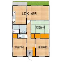 熊本県菊池郡大津町大字大津(一戸建)の賃貸物件の間取り