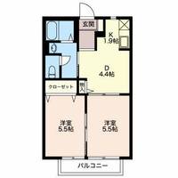 フレグランスOKINO Cの間取り