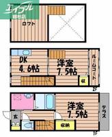岡山県倉敷市四十瀬(一戸建)の賃貸物件の間取り
