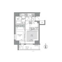 東京都八王子市新町(マンション)の賃貸物件の間取り