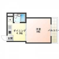 大阪府高石市羽衣1(マンション)の賃貸物件の間取り