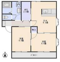 群馬県前橋市上新田町(アパート)の賃貸物件の間取り