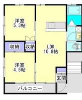 lieto蓼池 Bの間取り