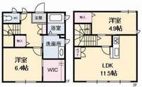 広島県福山市南松永町2(一戸建)の賃貸物件の間取り