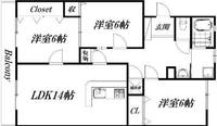 静岡県浜松市中央区領家3(マンション)の賃貸物件の間取り