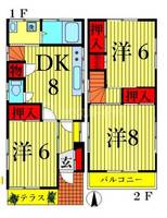 東京都足立区西新井本町1(一戸建)の賃貸物件の間取り