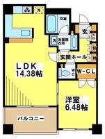 東京都調布市国領町1(マンション)の賃貸物件の間取り