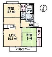 シャーメゾンJINNOの間取り