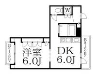 東京都中野区中央3(マンション)の賃貸物件の間取り