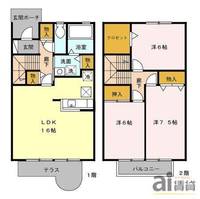 シャンティ―ユ大竹山の間取り