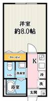 埼玉県蕨市錦町4(アパート)の賃貸物件の間取り