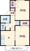 クレアール南Bの間取り
