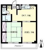 埼玉県戸田市大字新曽(マンション)の賃貸物件の間取り