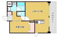 大阪府東大阪市長田3(マンション)の賃貸物件の間取り